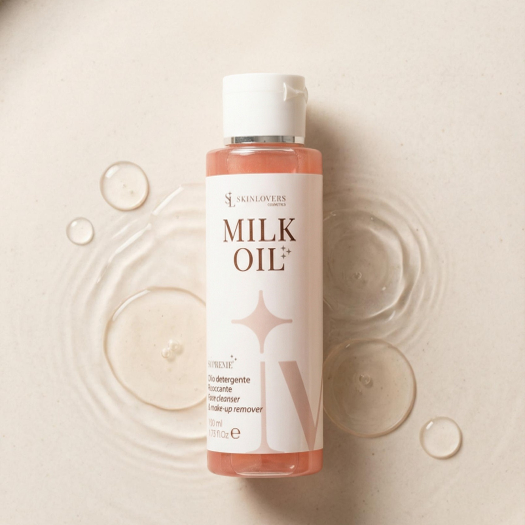 Skinlovers Milk Oil olio detergente viso 100ml – flacone con texture